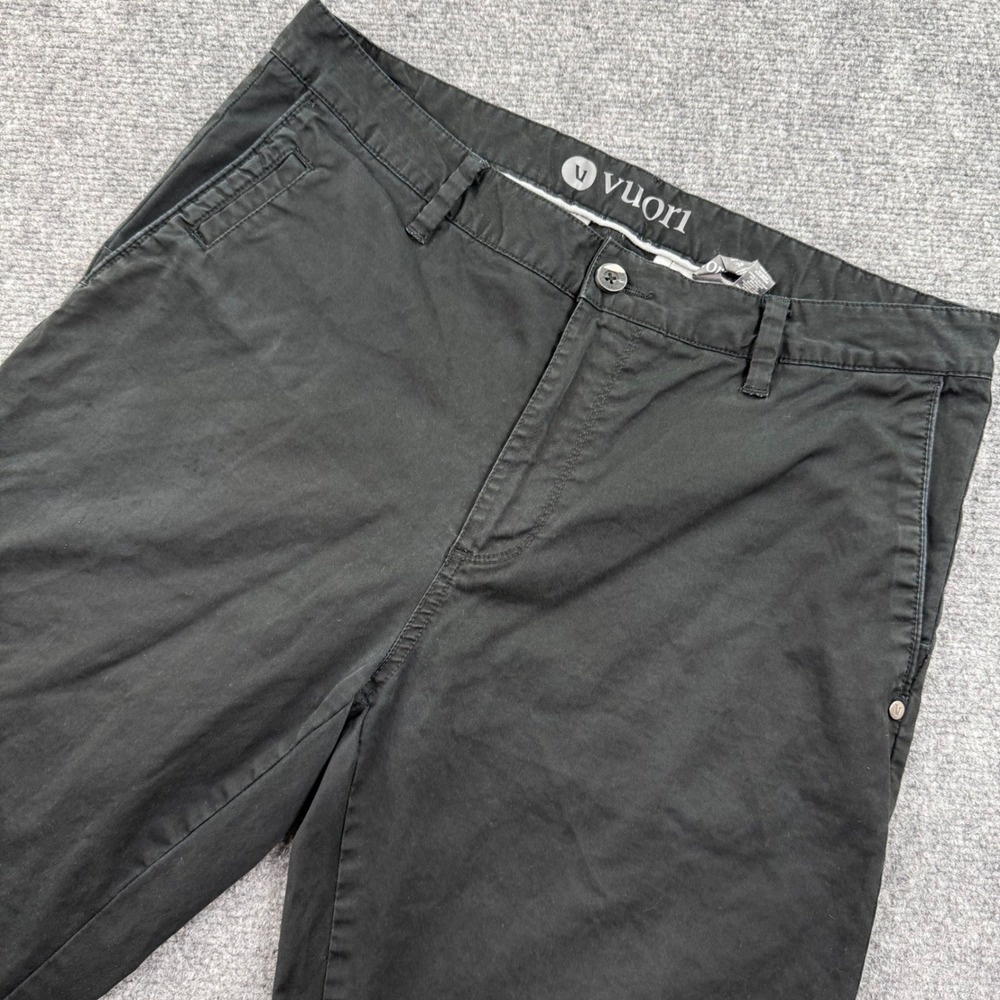 Vuori Meta Pant Size 34 Black Performance Chino Stretch Mens